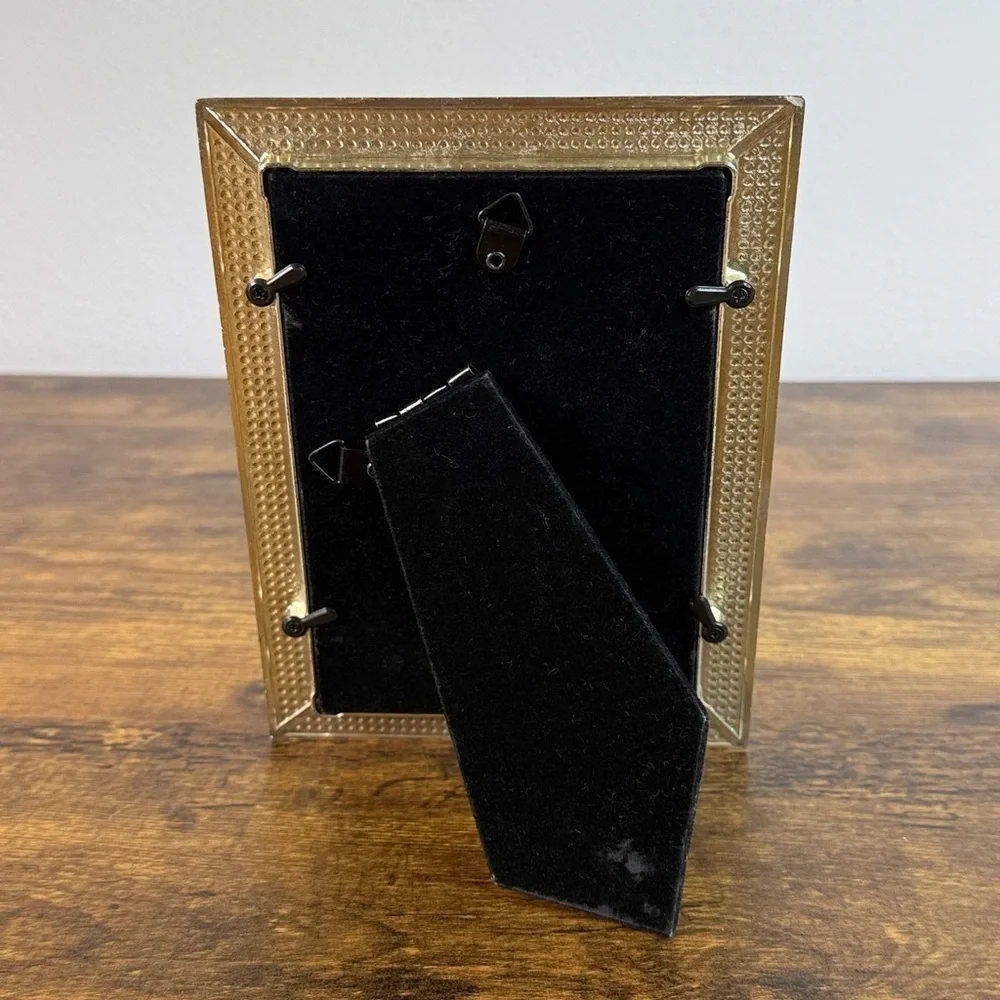 Elegant Gold Brass Photo Frame 6” x 7”